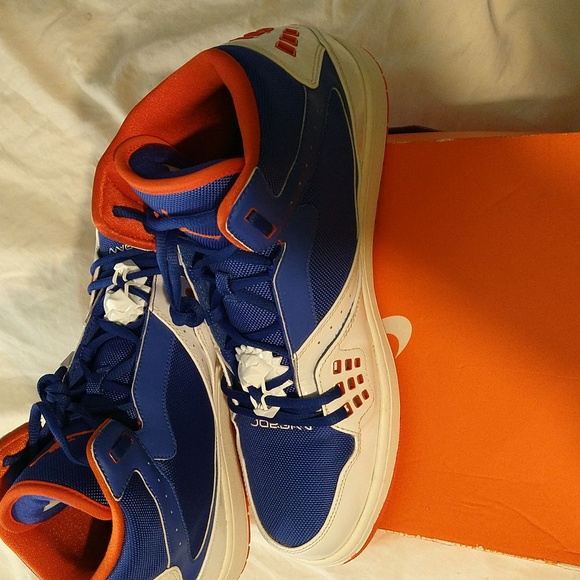 Air Jordan 1 Flight  size: 13 color: white/blue/orange main image 4